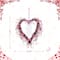Glitzhome® 17" Valentine's Pink Berry Heart Wreath
